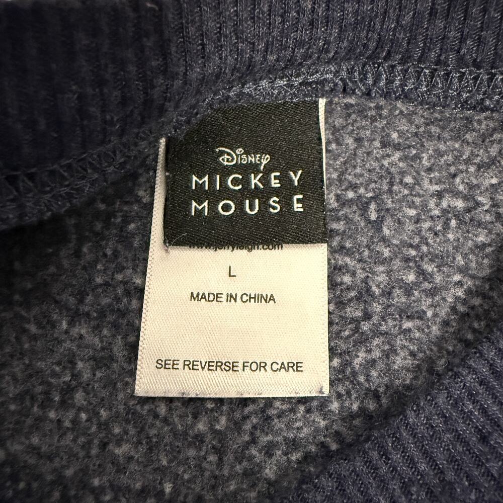 Disney Mickey Mouse Pullover Sweatshirt Size Large Flag Patriotic - Picture 4 of 6